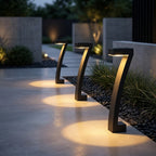 Lot de 4 Bornes Solaires Extérieur Allée de Jardin