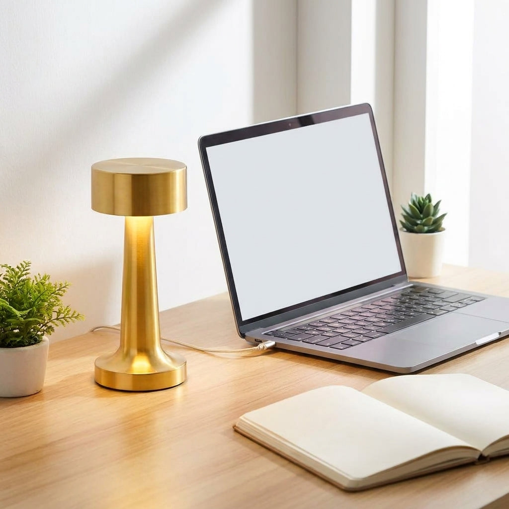 Lampe Vesper — Métal Tactile & Sans Fil