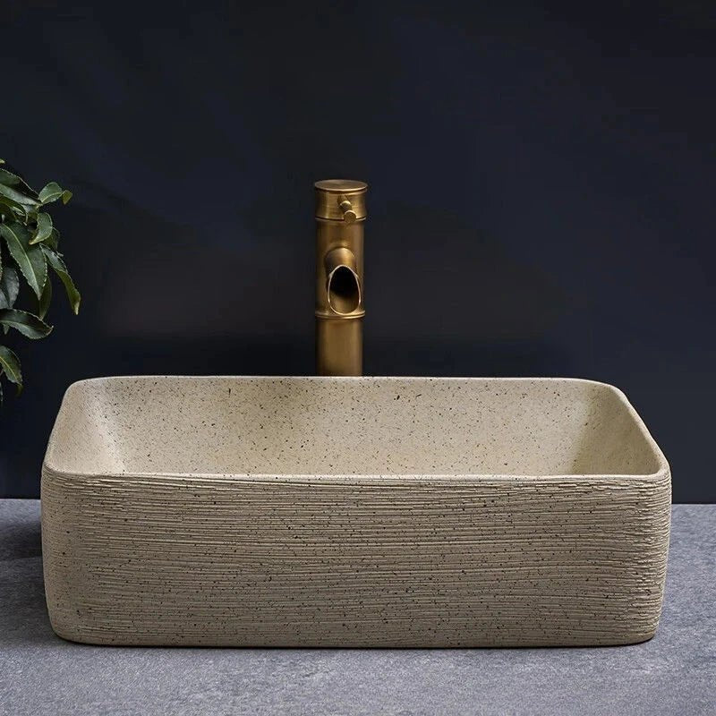 Vasque Salle de Bain Style Vintage - Ovale 48x36x15cm
