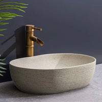 Vasque Salle de Bain Style Vintage - Ovale 48x36x15cm