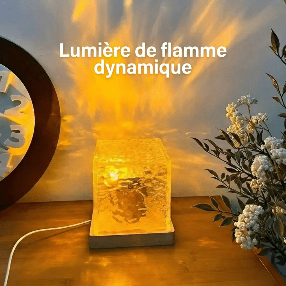 Veilleuse Cristal Cube RGB -